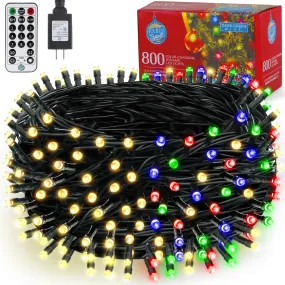 - Color Changing Twinkle Lights, 262ft 800 Led Color Changing String Lights