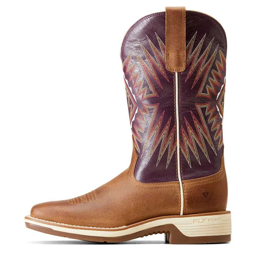 10046938 Ariat Women's Ridgeback Square Toe Western Boot - Toasty Tan