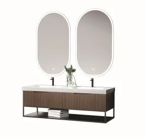 48" Bathroom Cabinet Set in Dark Brown