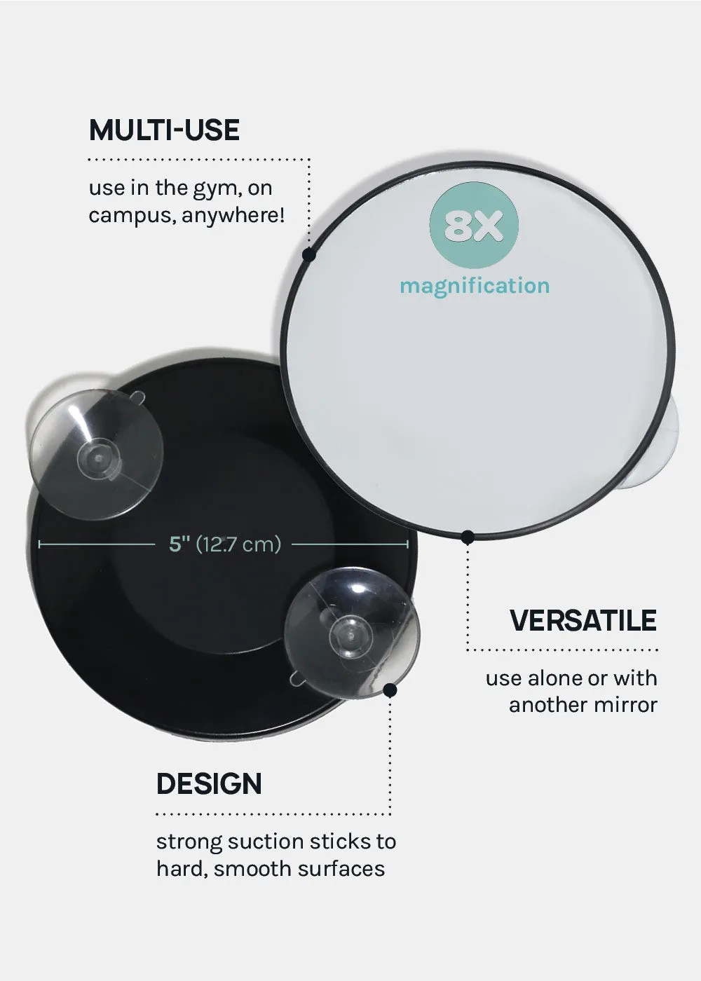 A  8X Magnifying Beauty Mirror