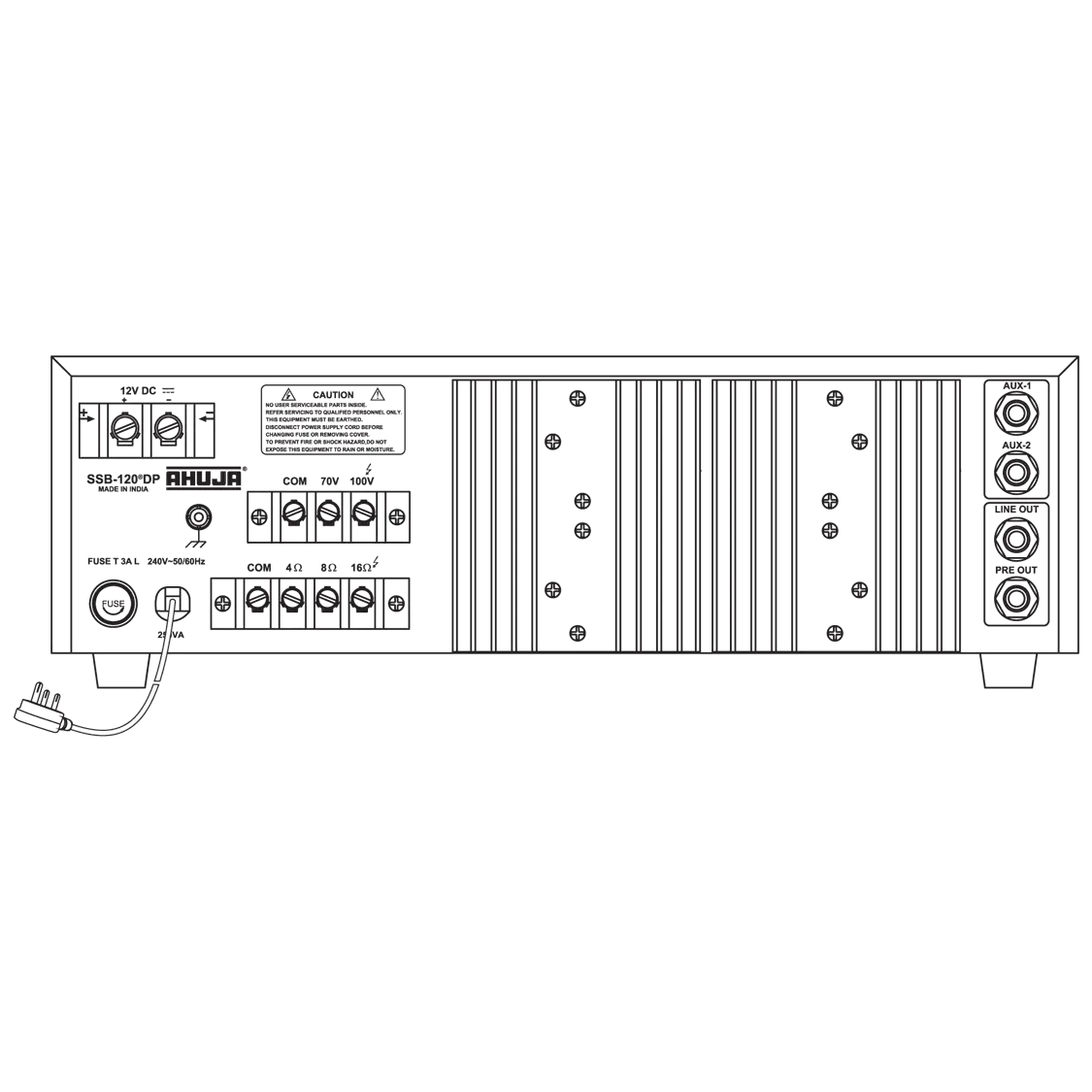 Ahuja SSB-120 PA Mixer Amplifier