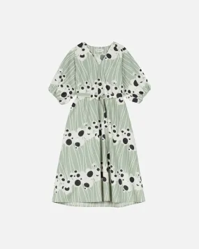 Aiva Lammet Cotton Linen Dress 126cm