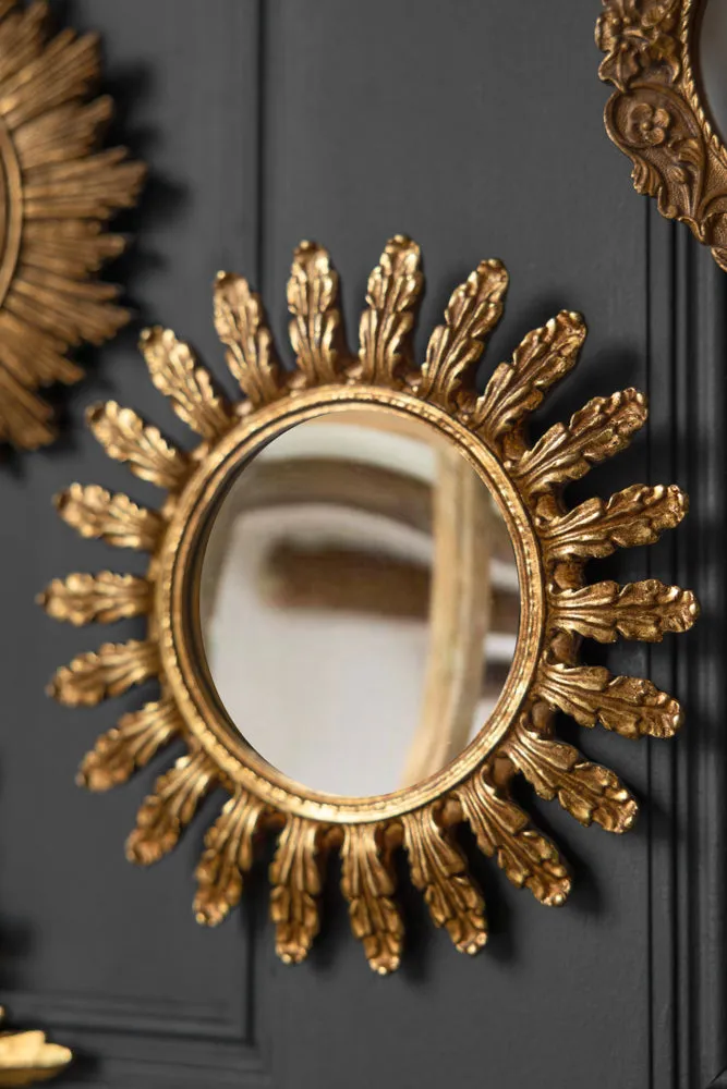 Antique Gold Decorative Frame Convex Mirror