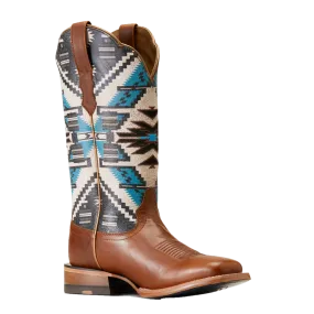 Ariat Ladies Frontier Chimayo Dark Chocolate Square Toe Western Boots 10047050