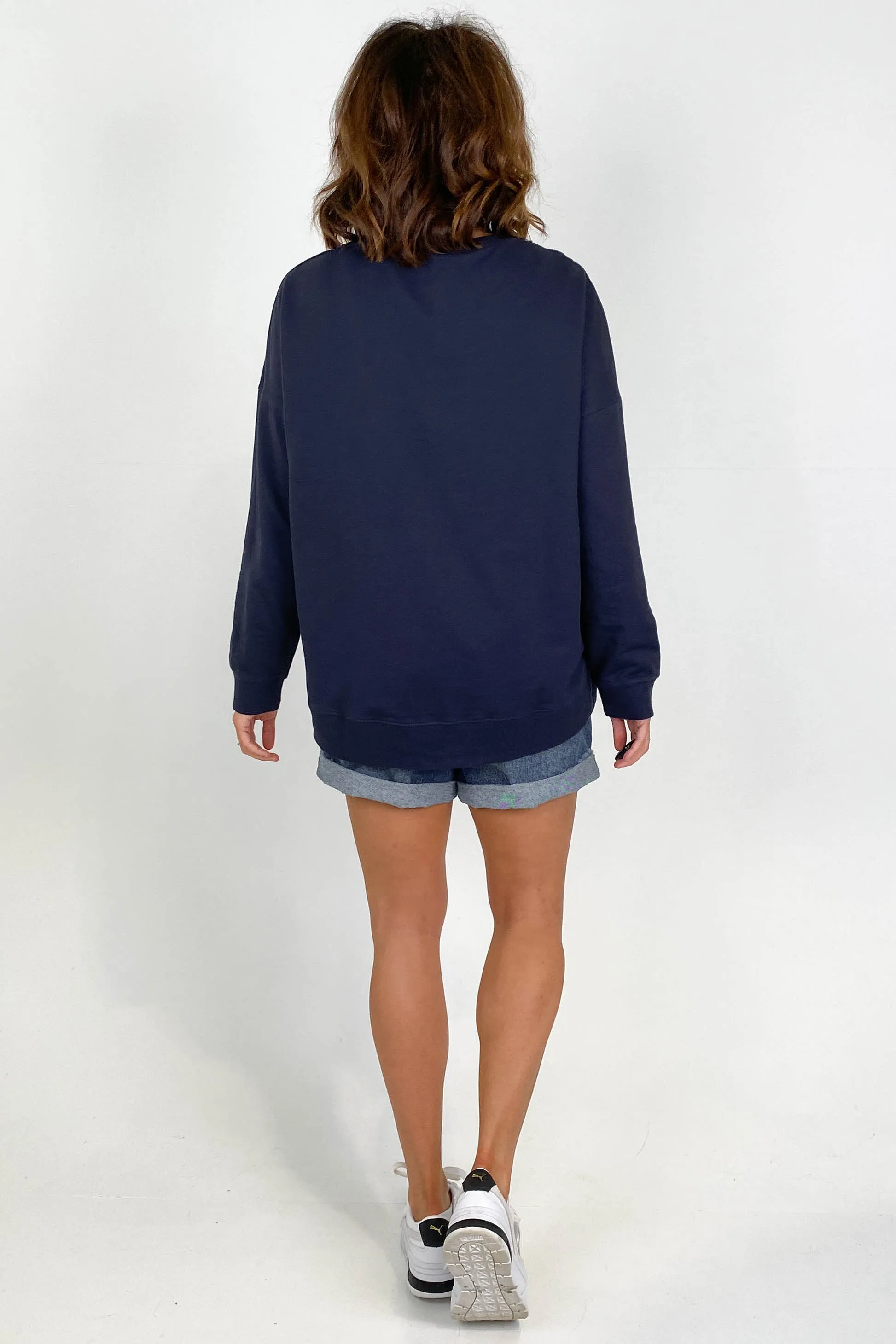 Betty Basics Sienna Sweat Navy