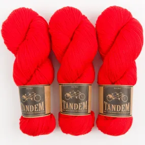 BILLOWING BRAID SOCKS - RED HOT