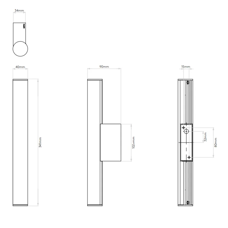 Chrome Linear LED Light | Mirror