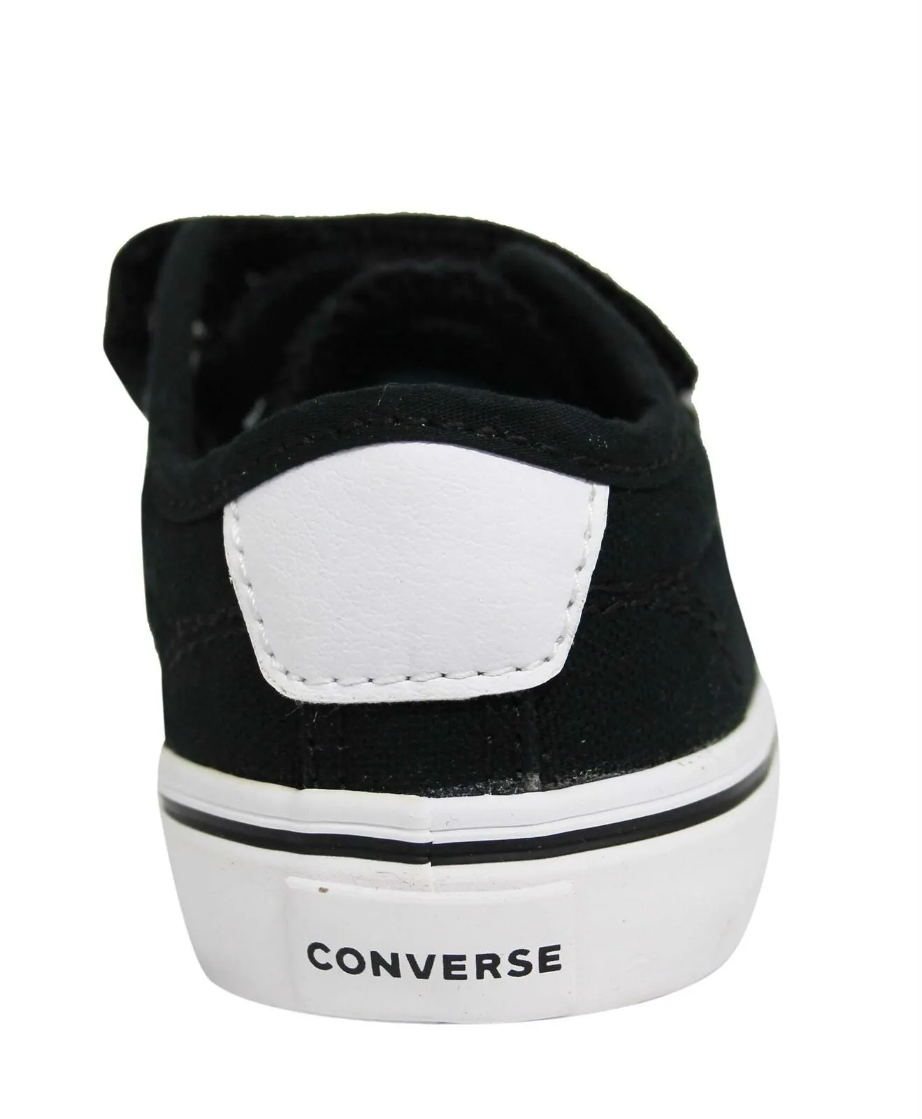 Converse Star Replay 2 Hook & Loop Ox Kids Toddlers Trainers Black 763562C