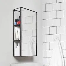 Cubiko Mirror & Storage Unit - Black