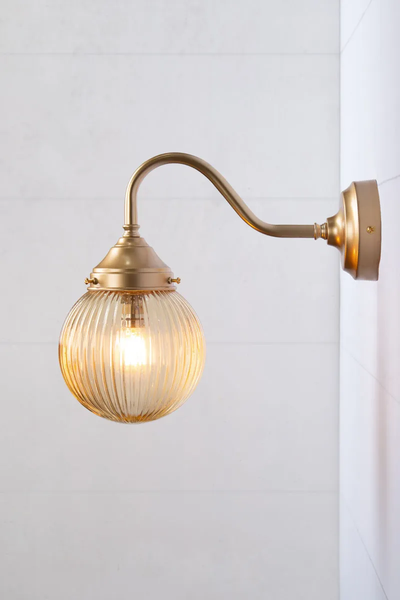 Dakota Reeded Glass Exterior Light