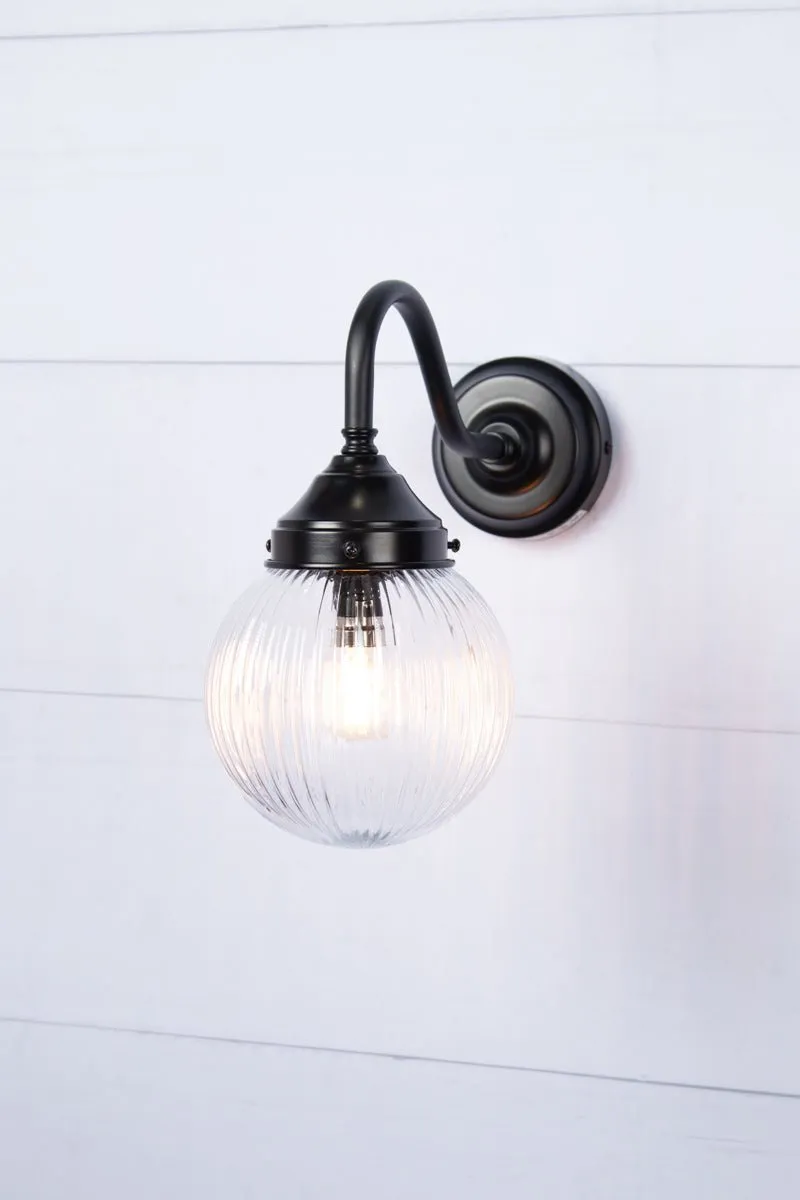 Dakota Reeded Glass Exterior Light