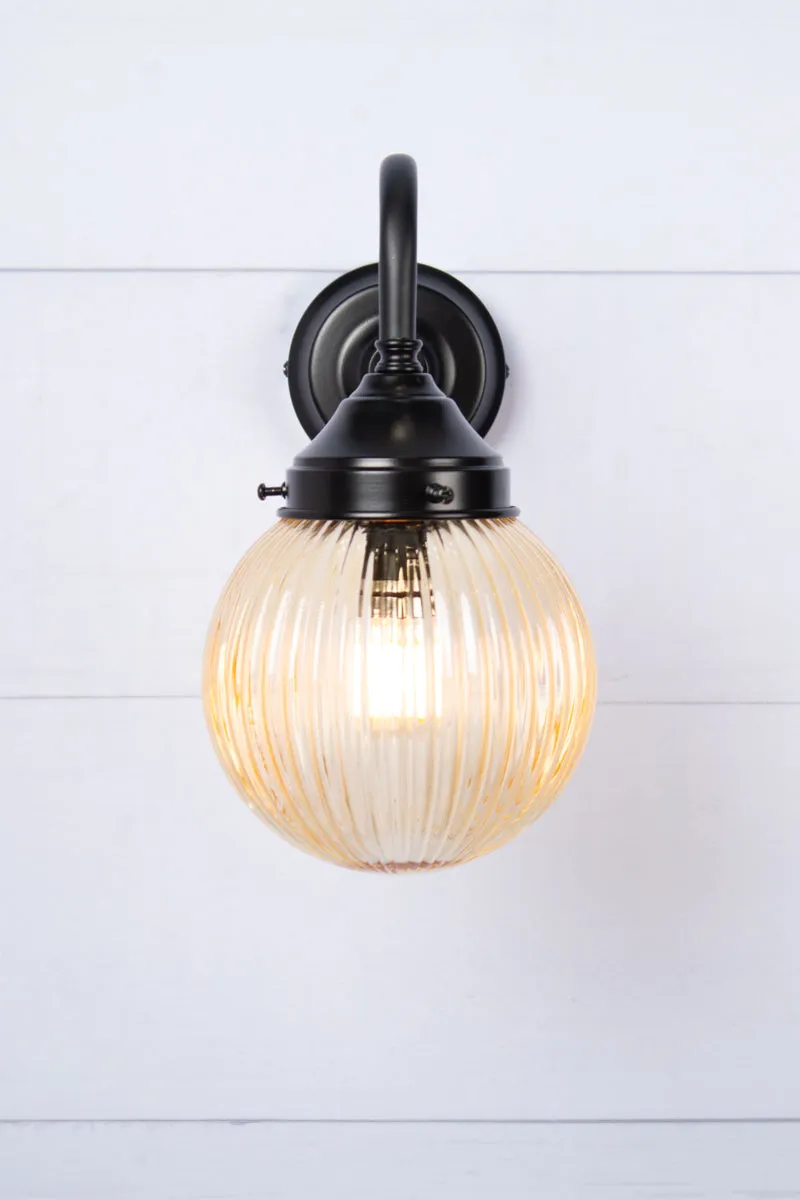 Dakota Reeded Glass Exterior Light