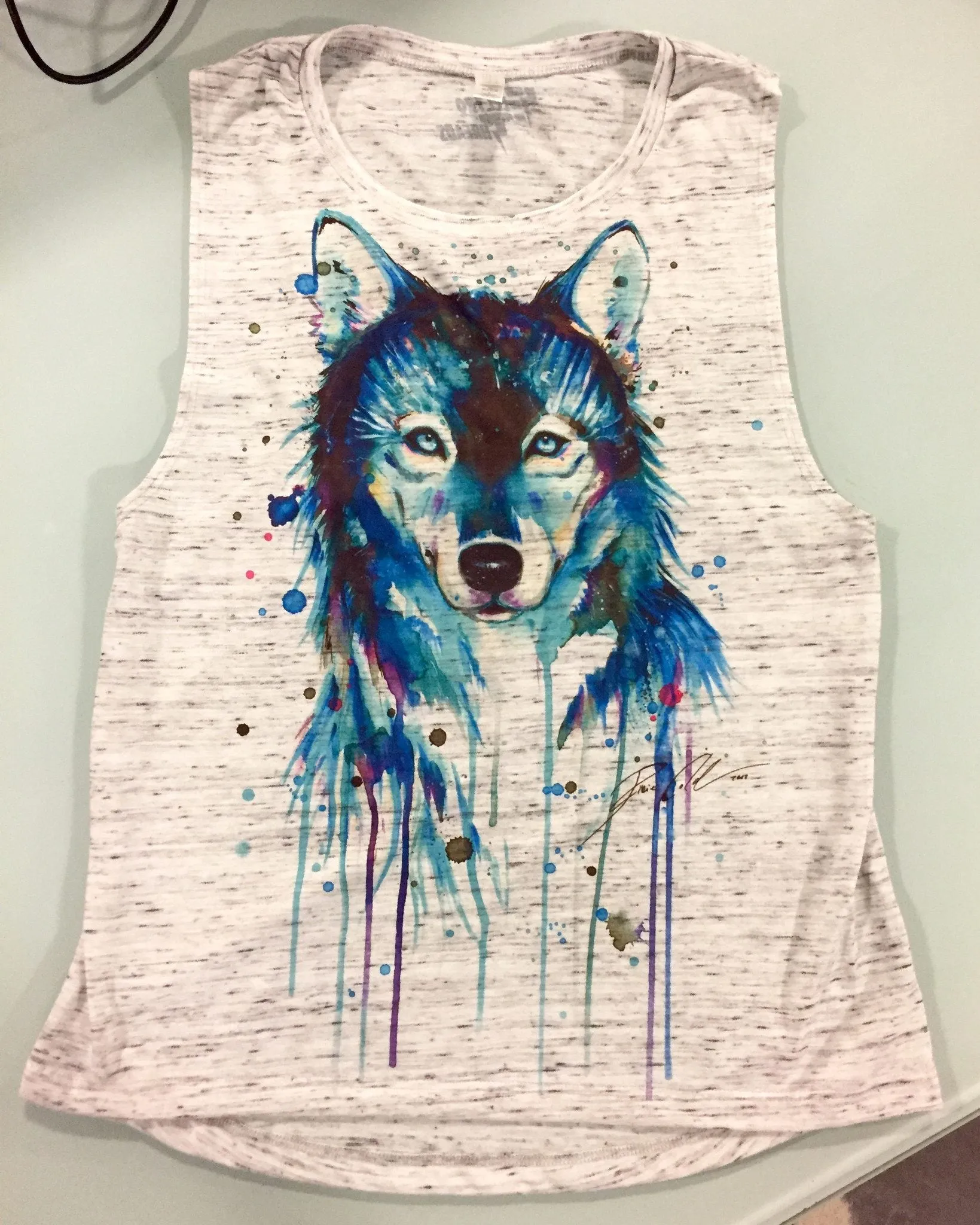 Dark Wolf Flowy Muscle Tee