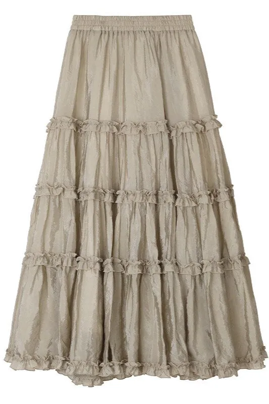 Dreamy maxi cake skirt | 4 color