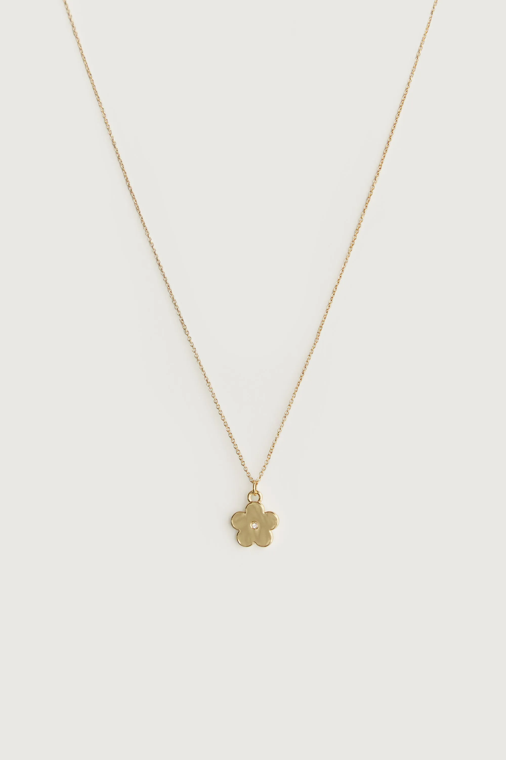 FLOWER CHARM NECKLACE