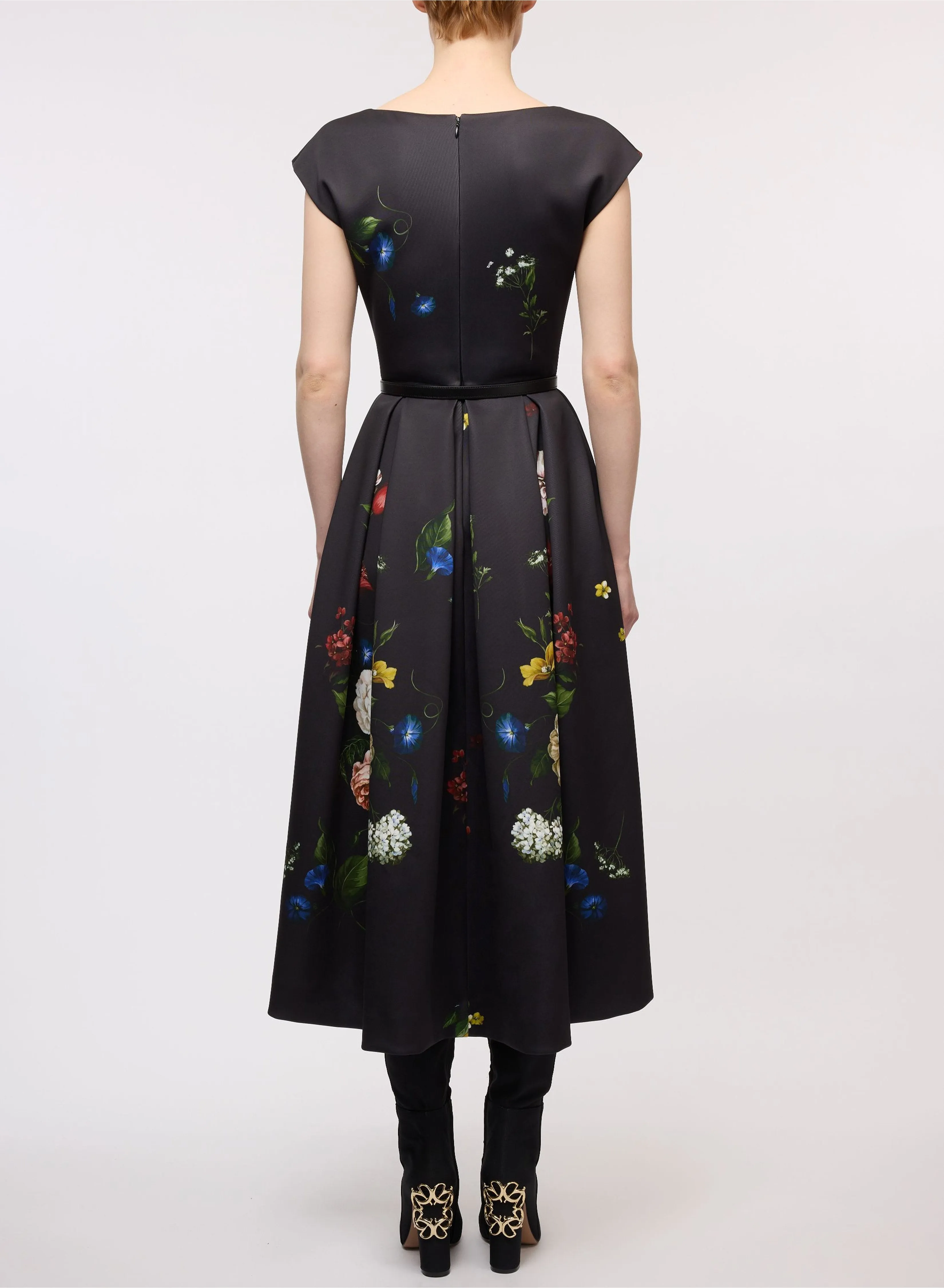 Flower Print Scuba Dress