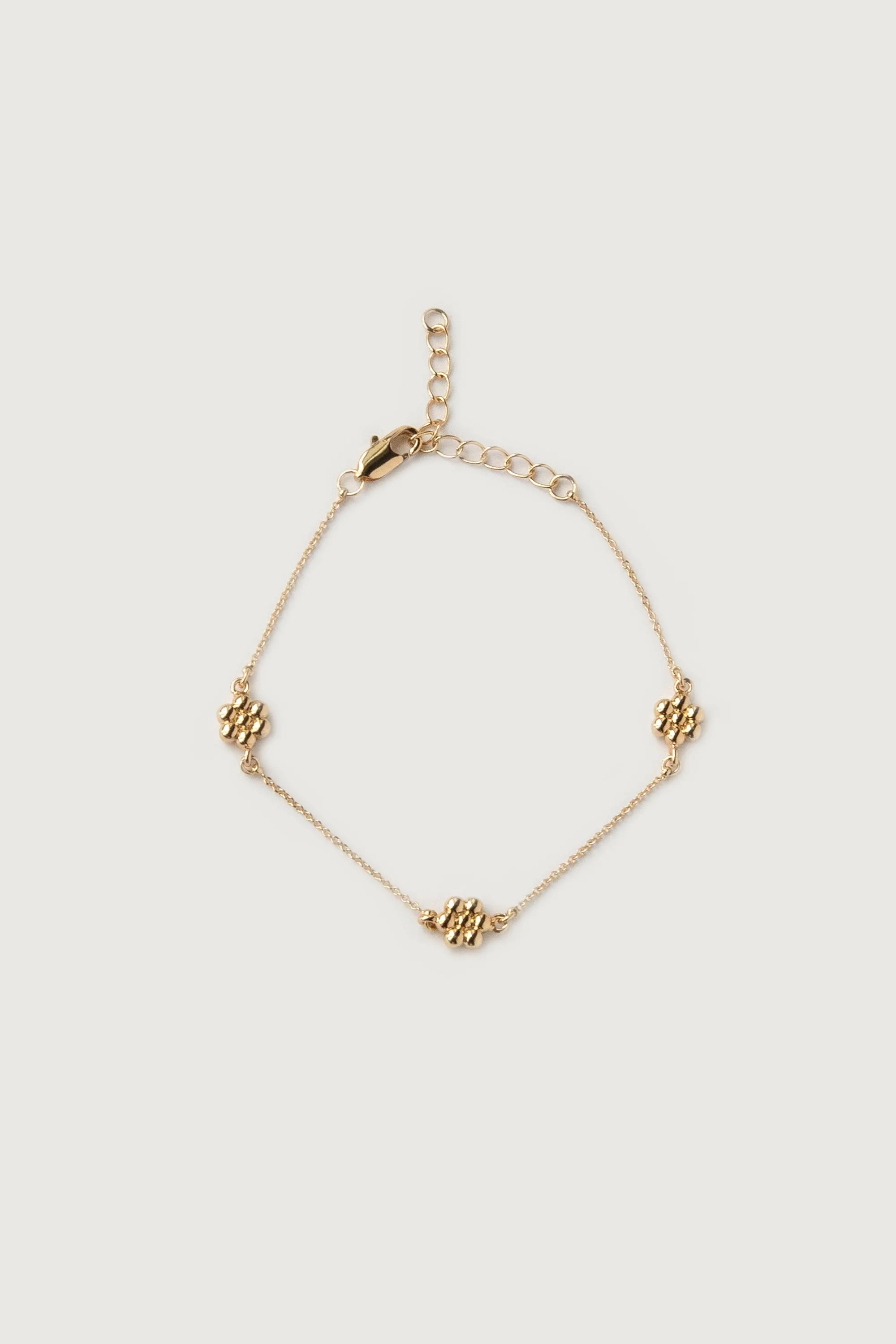 FLOWER ROLO CHAIN BRACELET