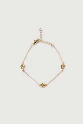 FLOWER ROLO CHAIN BRACELET