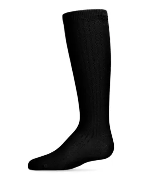 Girls' Chain Stitch Knee High Socks