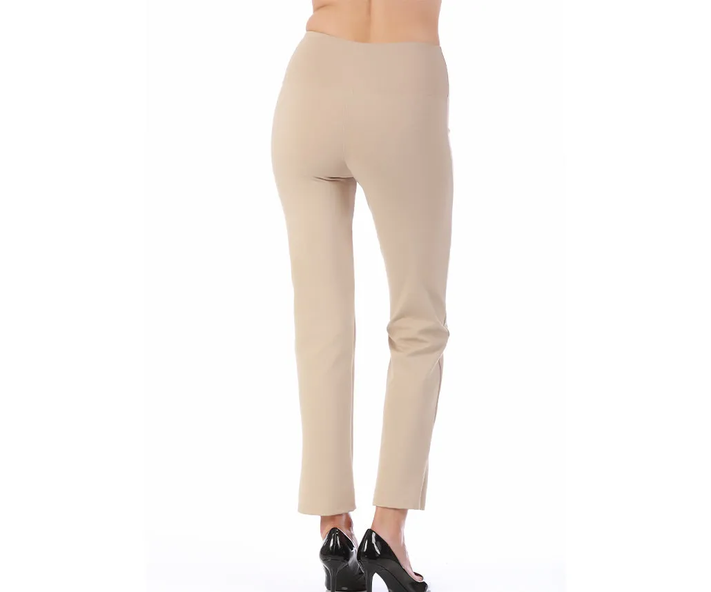 InstantFigure Straight Leg Pant with Slit 16801M