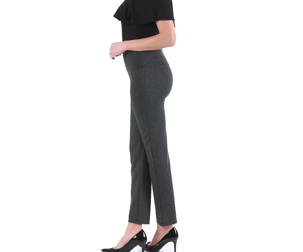 InstantFigure Straight Leg Pant with Slit 16801M