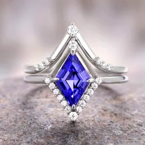 Kite Tanzanite Ring Set- Sterling Silver