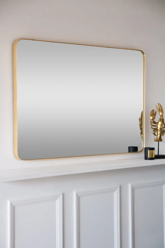 Large Rectangular Framed Wall Mirror