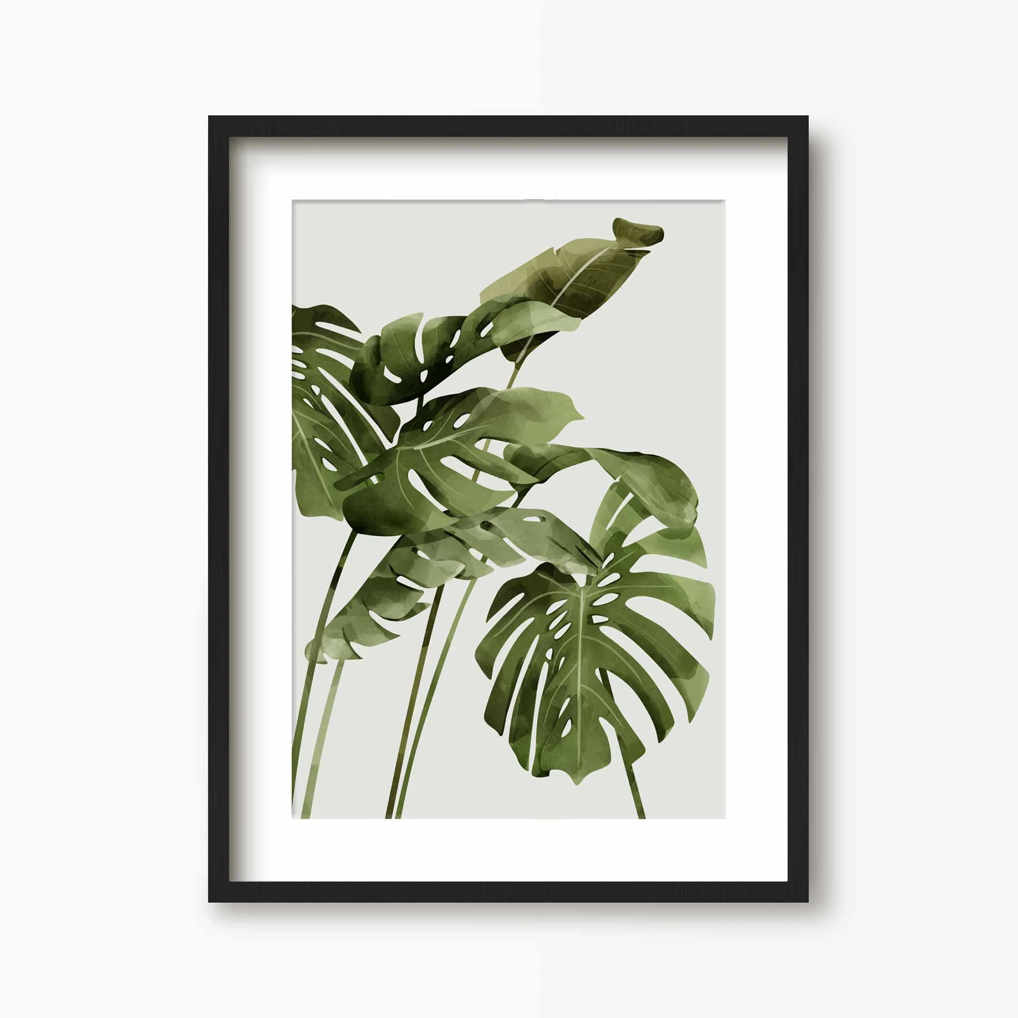 Monstera Palms Art Print