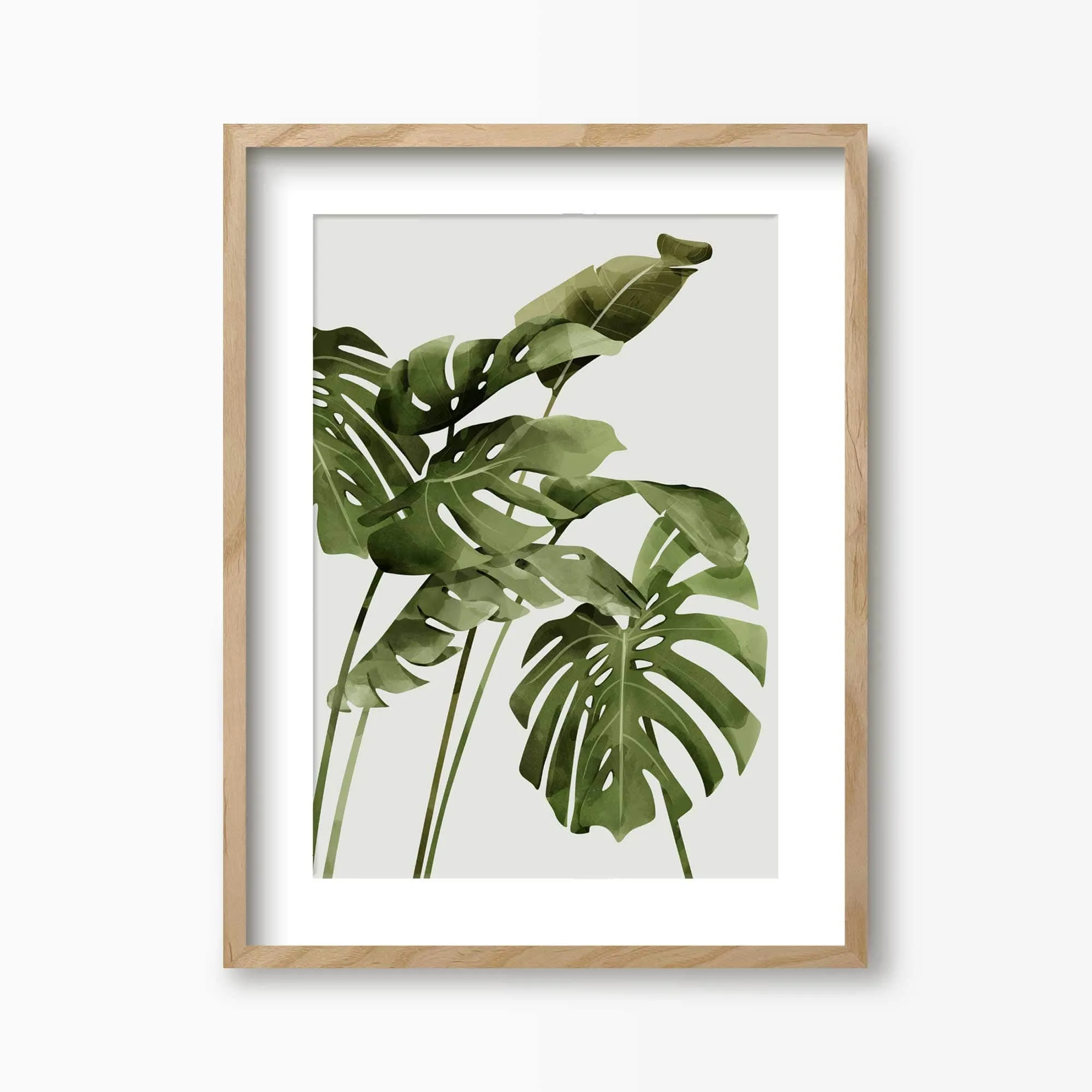 Monstera Palms Art Print