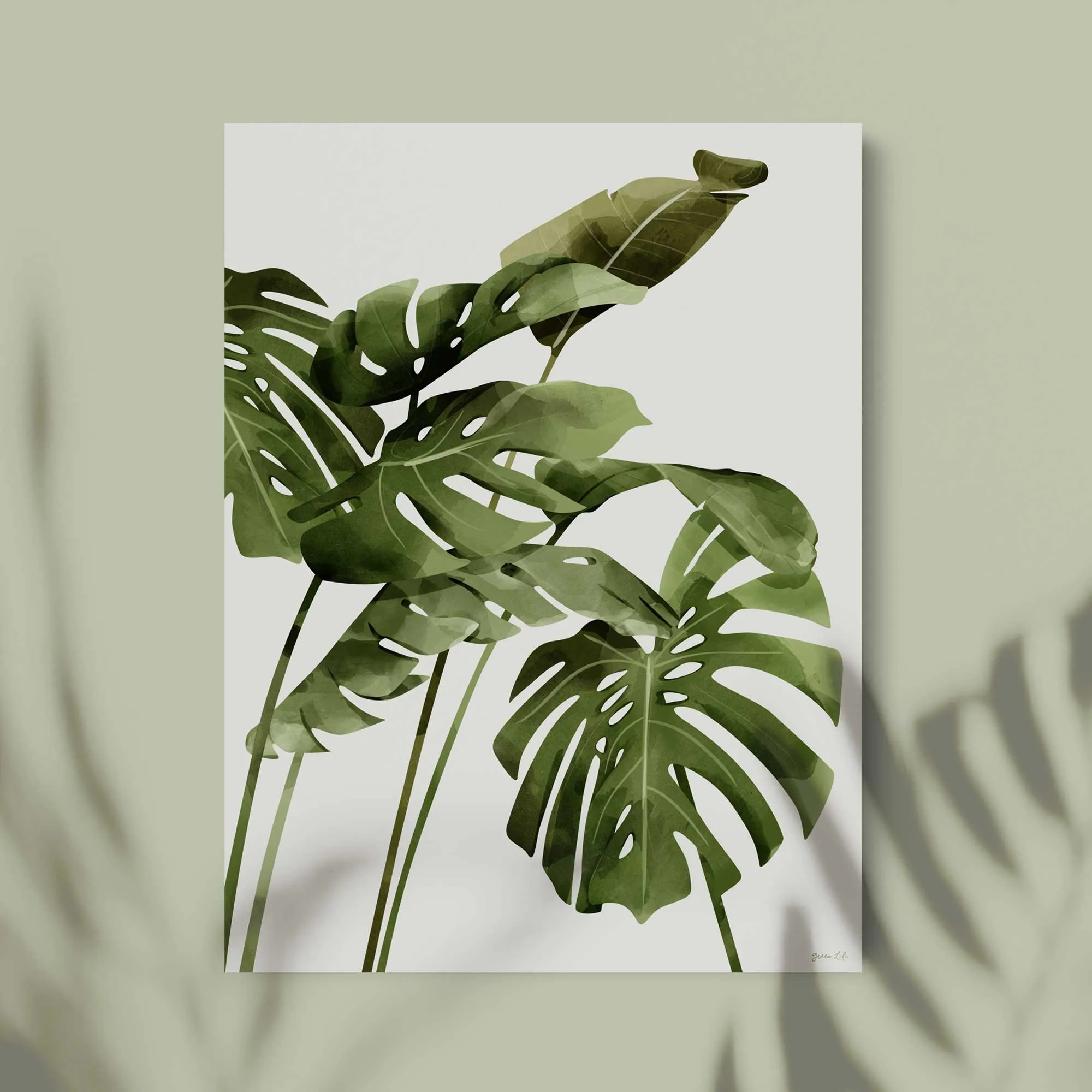 Monstera Palms Art Print