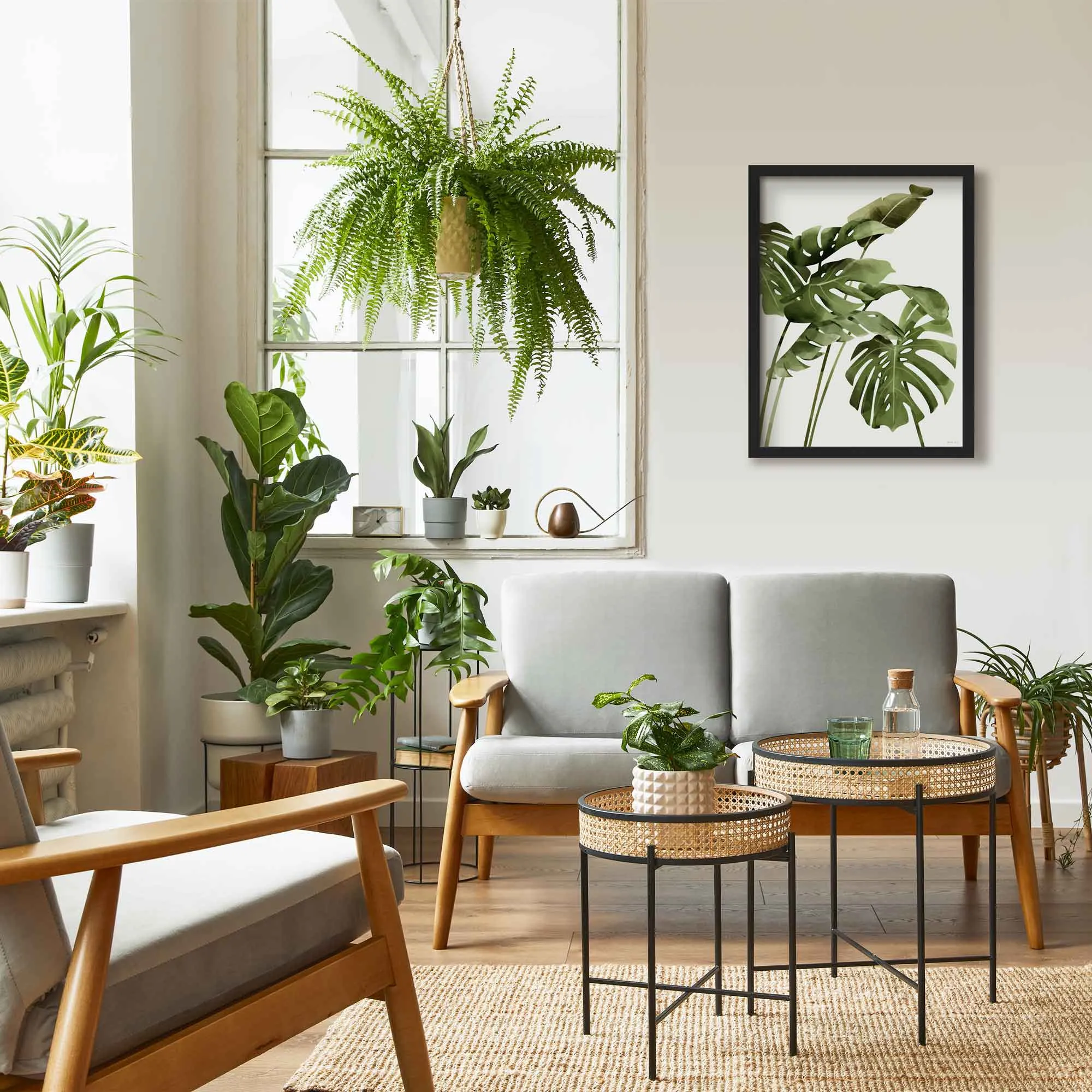 Monstera Palms Art Print