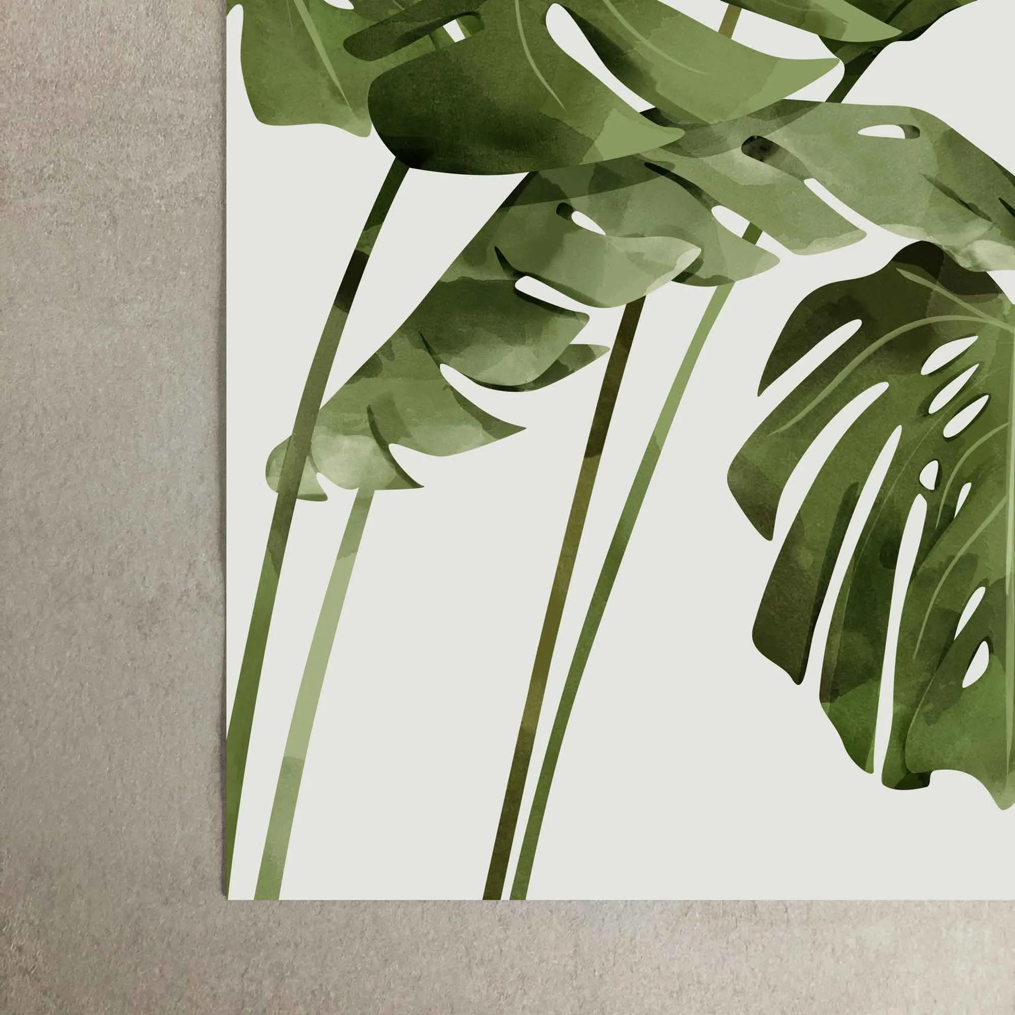 Monstera Palms Art Print