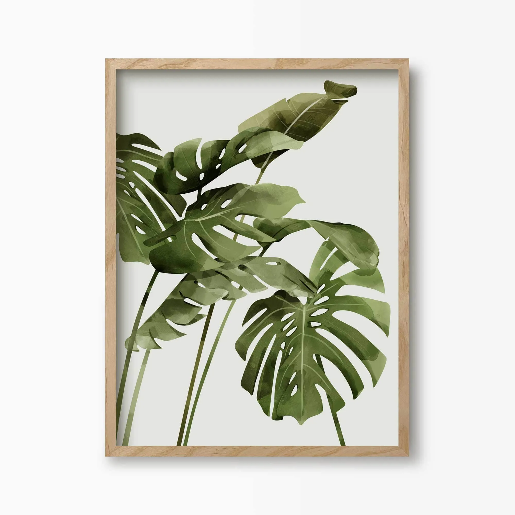 Monstera Palms Art Print