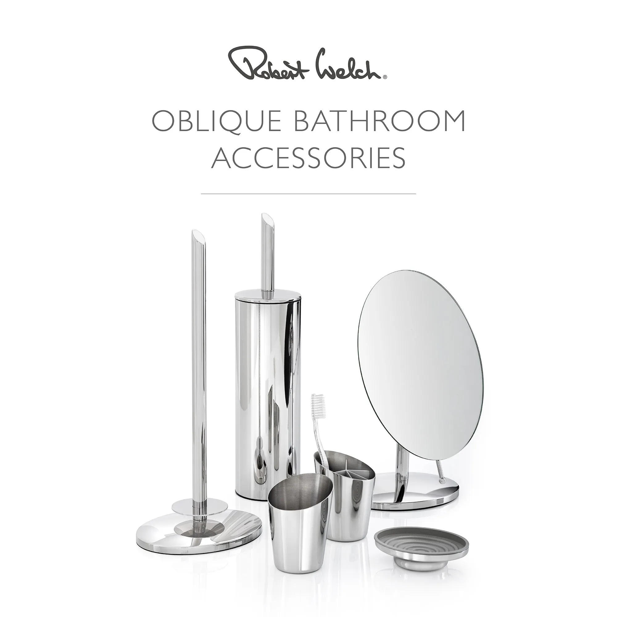 Oblique Pedestal Mirror