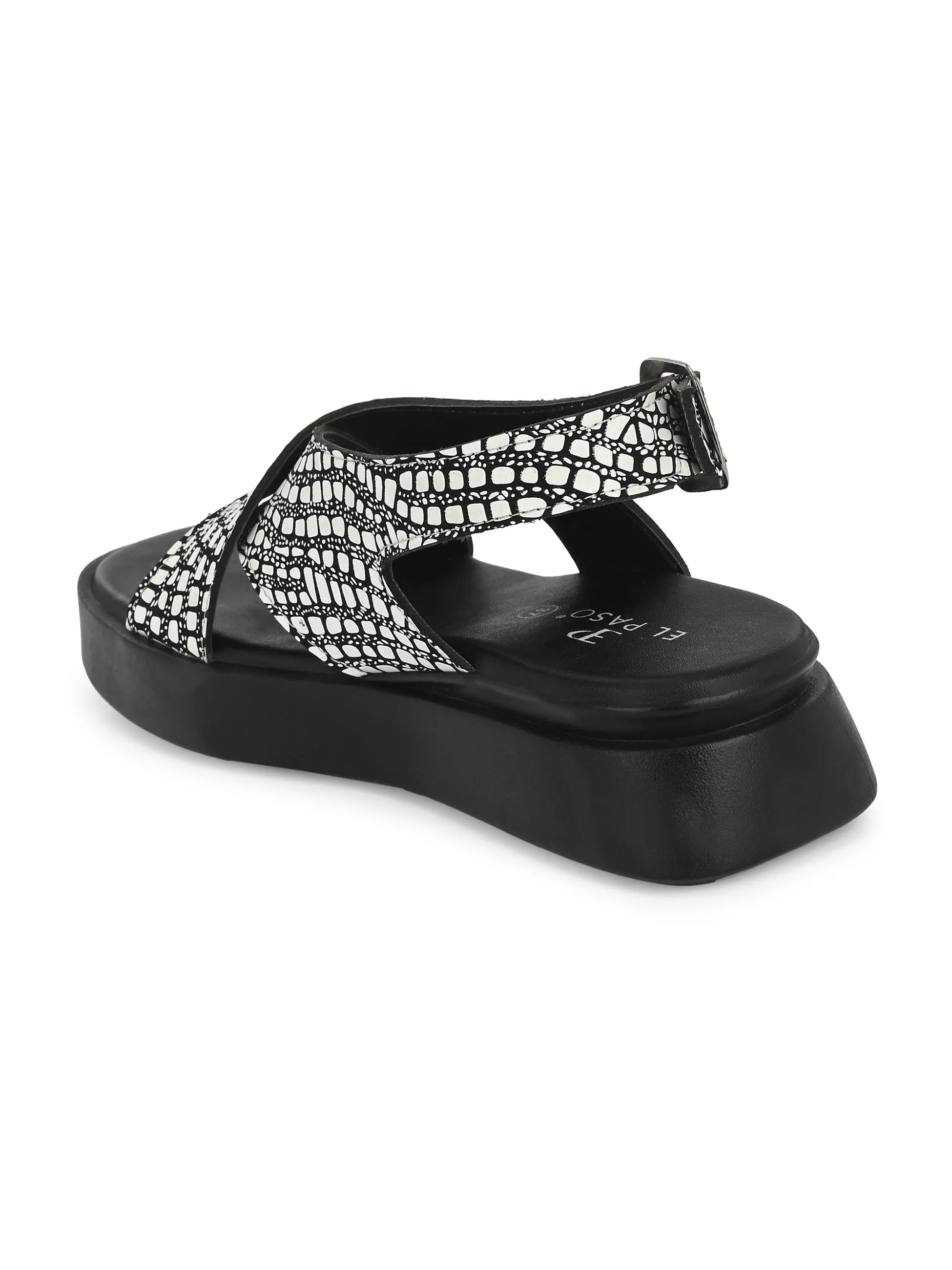 Obsidian Cross-Strap Sandal For Women