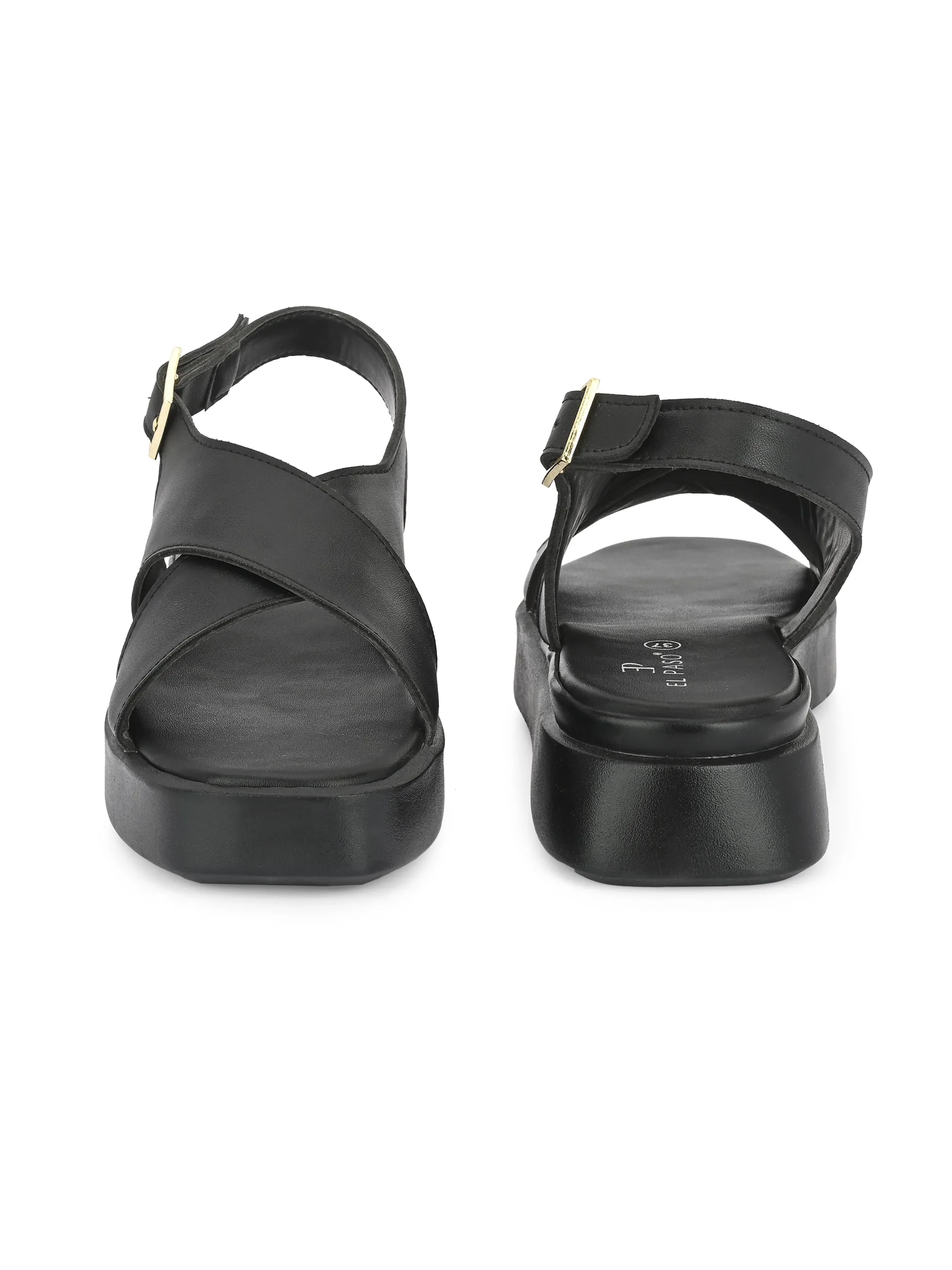 Obsidian Cross-Strap Sandal For Women