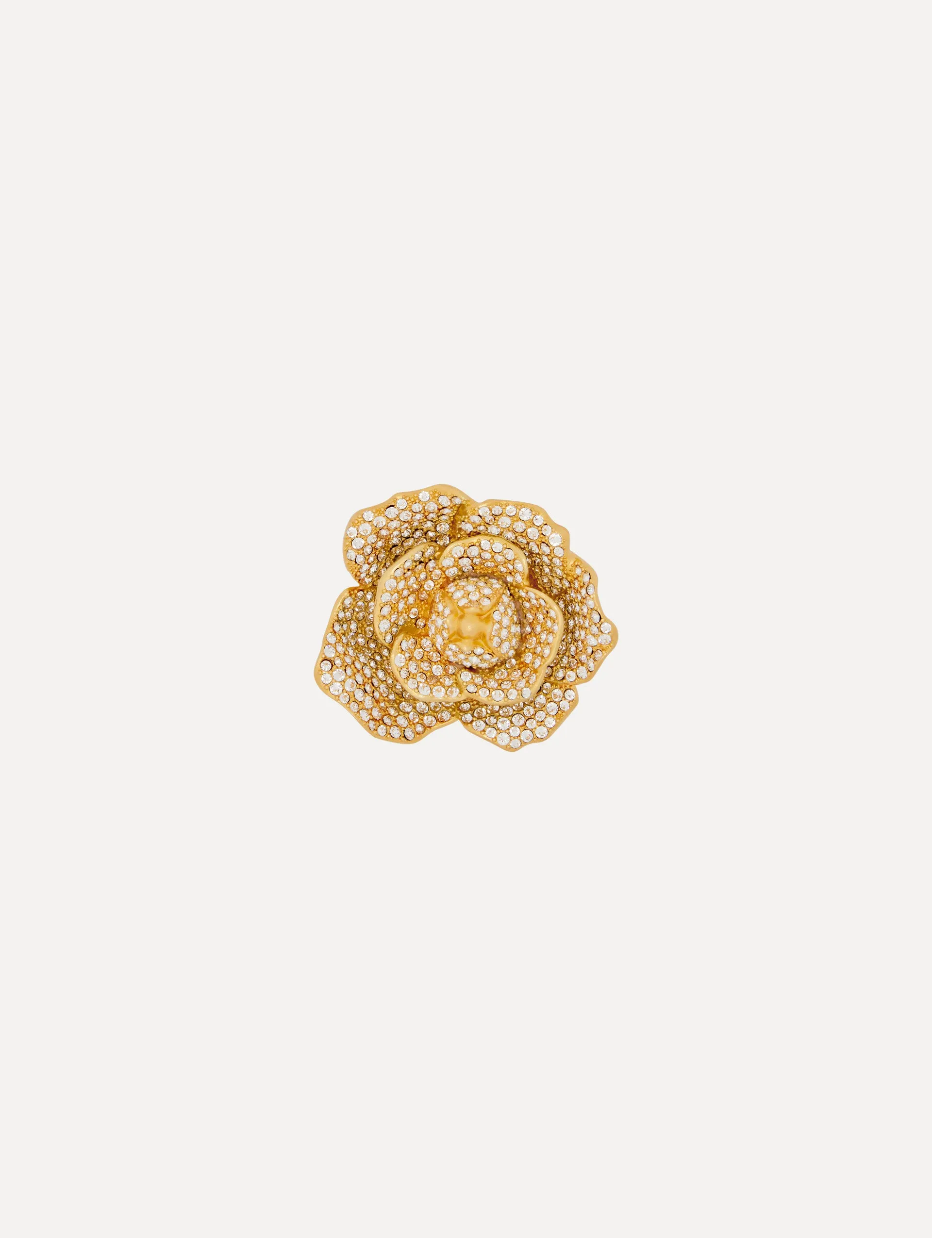 Pavé Gardenia Brooch