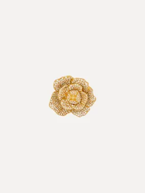 Pavé Gardenia Brooch