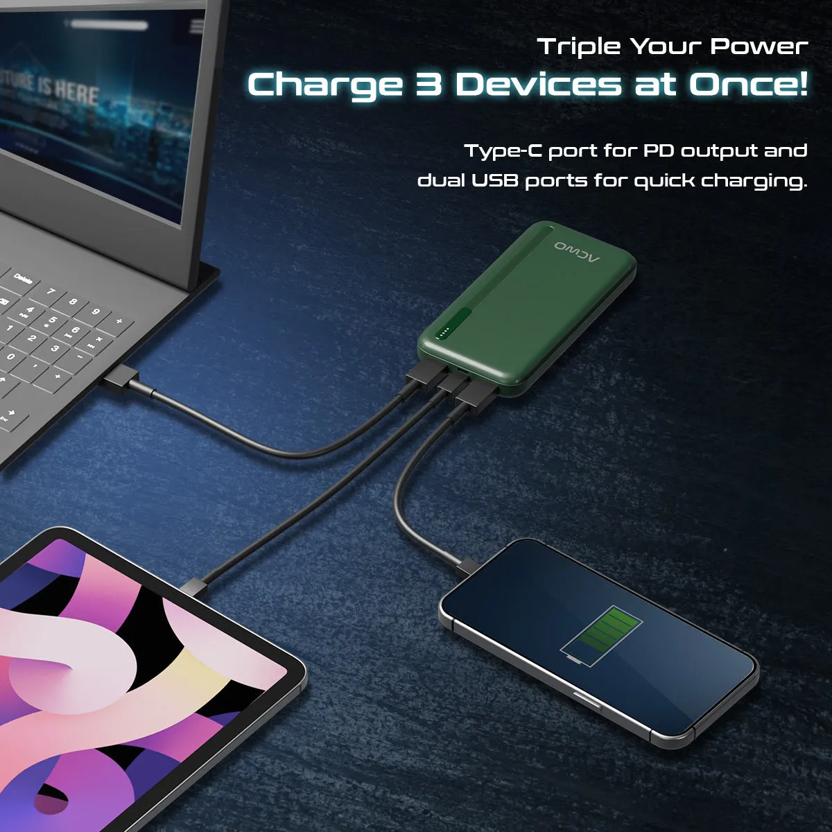 POwER 711 - 10000 mAh Fast Charging Powerbank With 22.5W Output