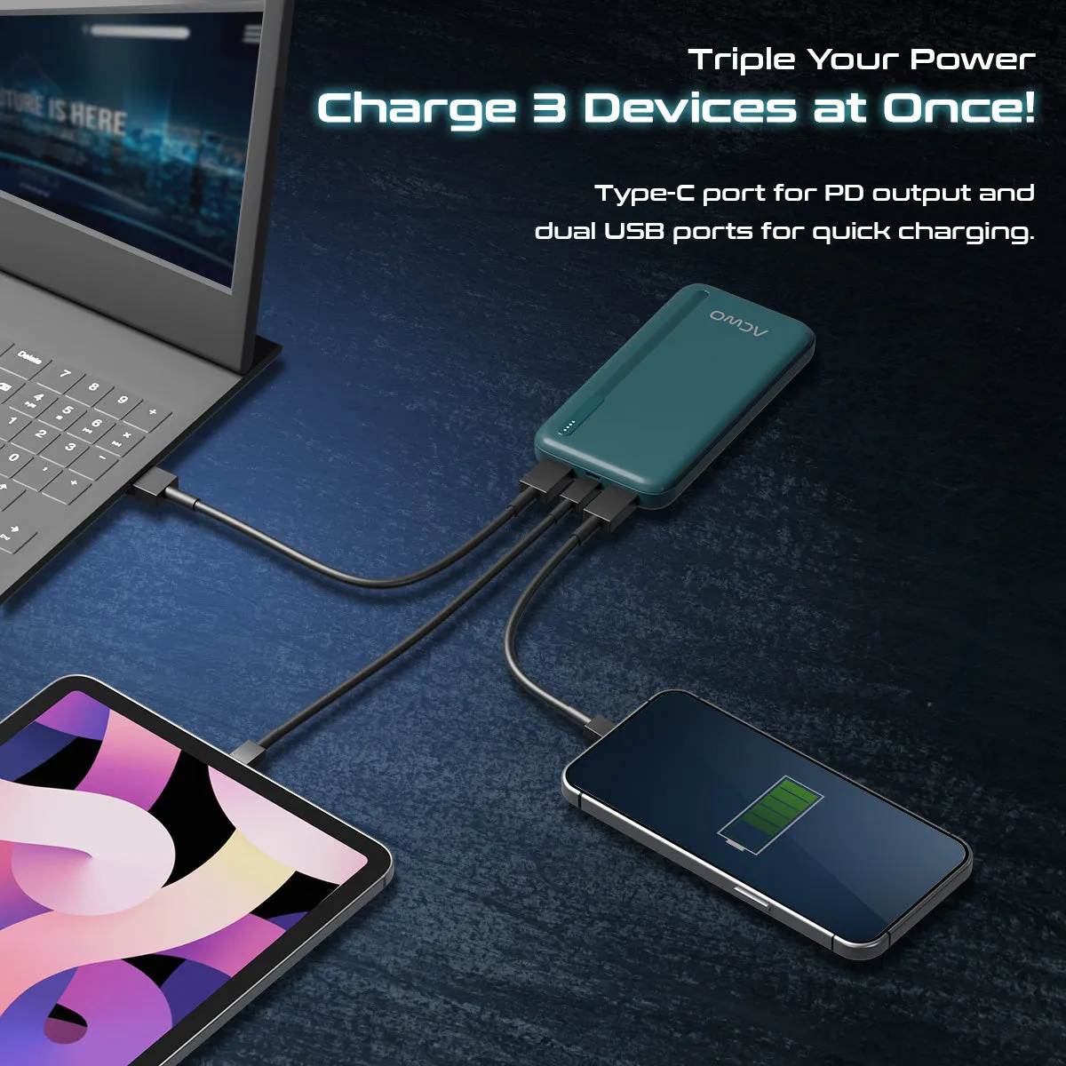 POwER 711 - 10000 mAh Fast Charging Powerbank With 22.5W Output