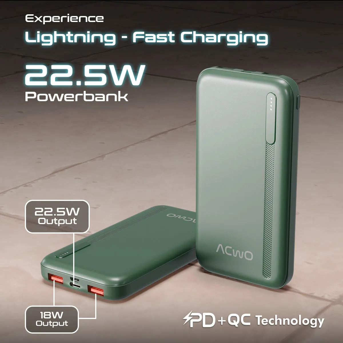 POwER 711 - 10000 mAh Fast Charging Powerbank With 22.5W Output