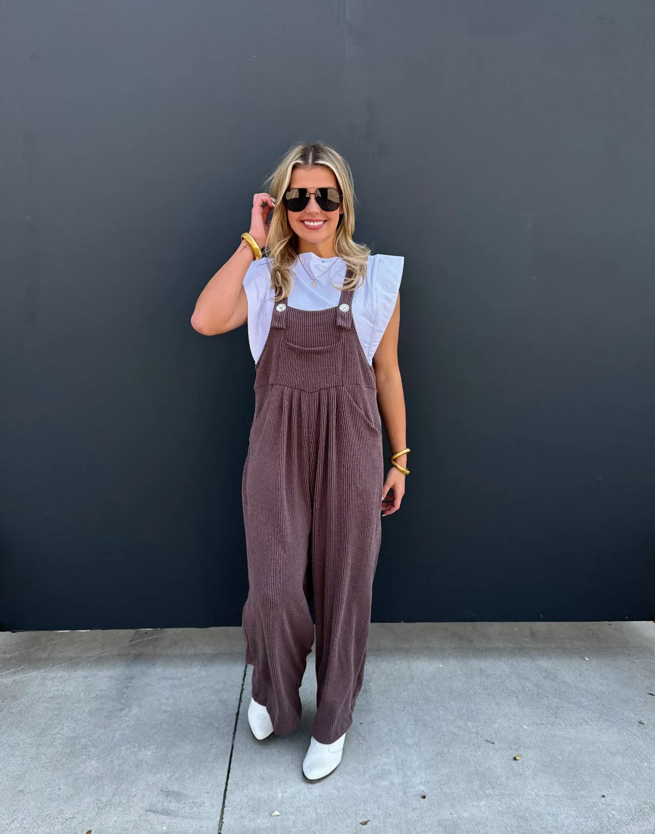 PRE-ORDER Cheetah & Solid Karli Boho Overalls