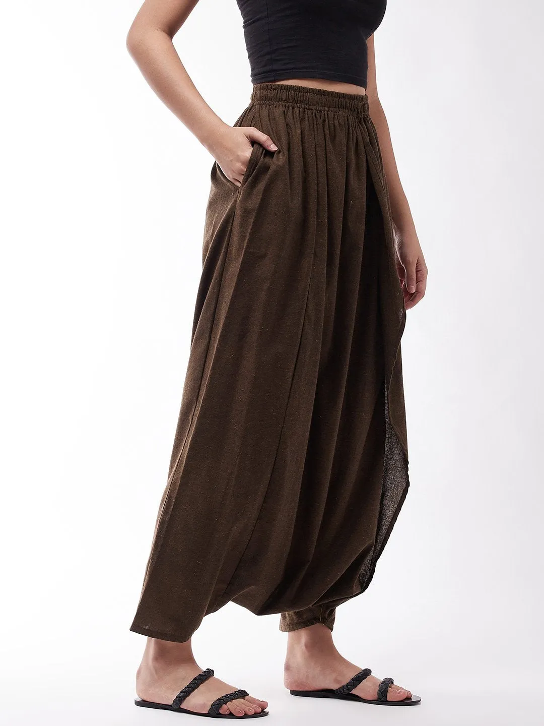 Russet Handloom Harem Pant