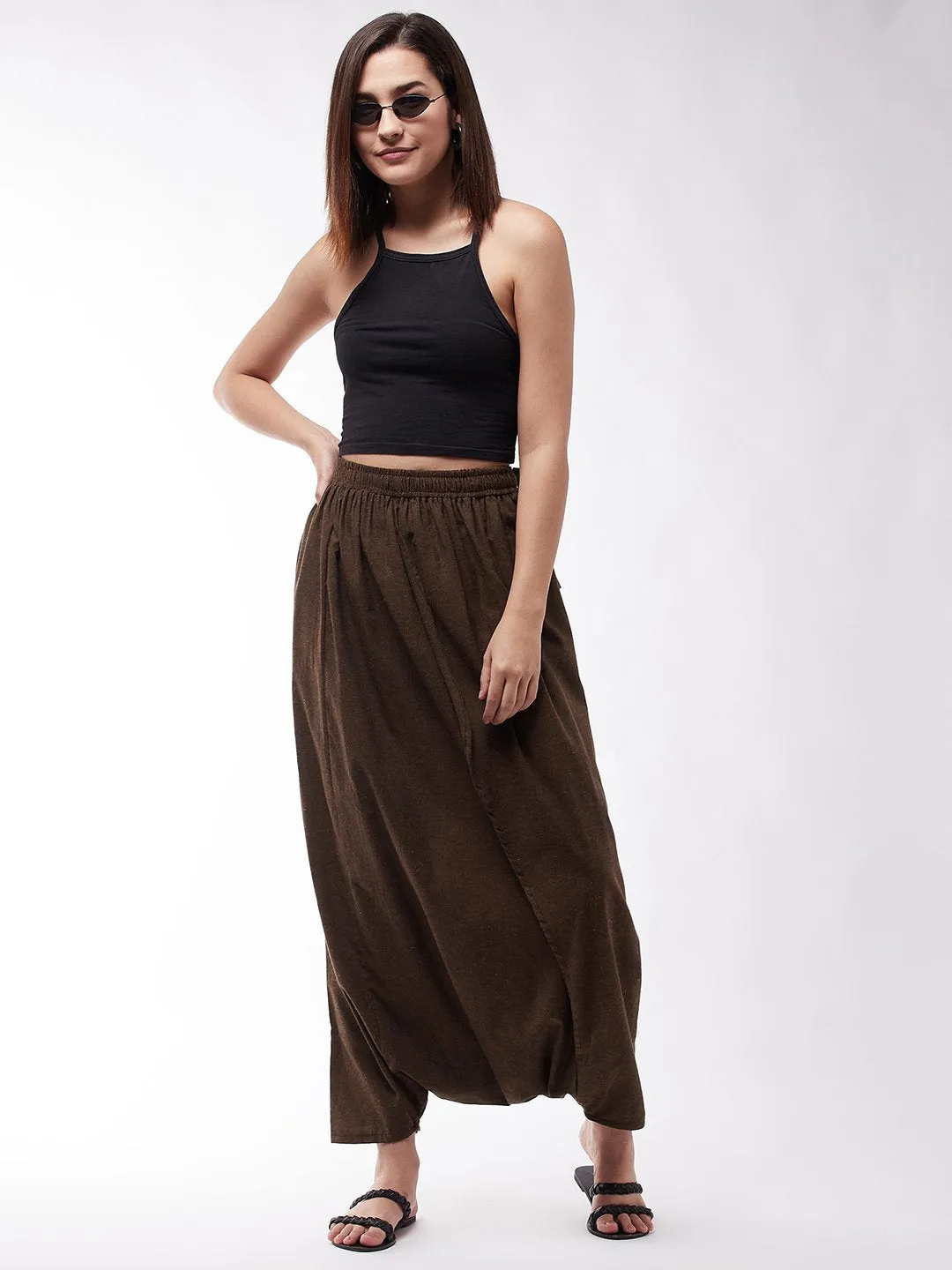 Russet Handloom Harem Pant