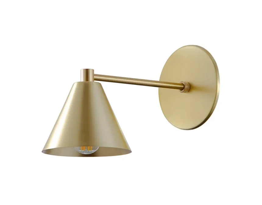 Straight Arm Peak Sconce