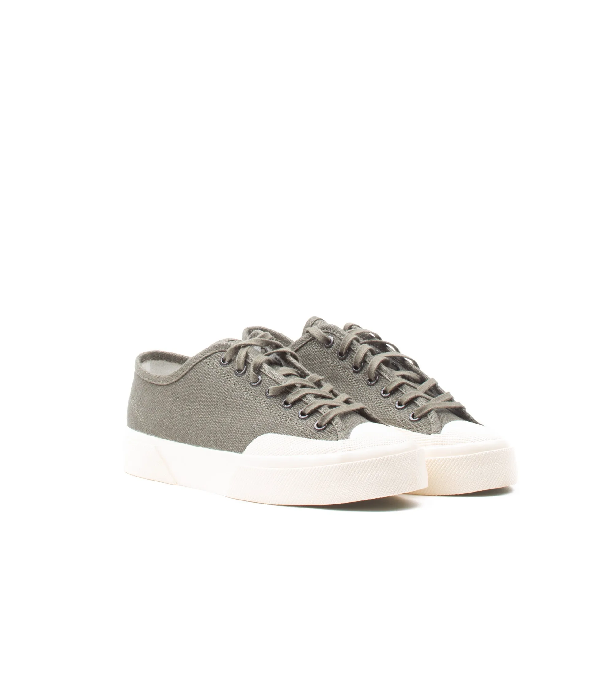 Superga 2432 Works Low Cut Deadstock French Cotton Military Green