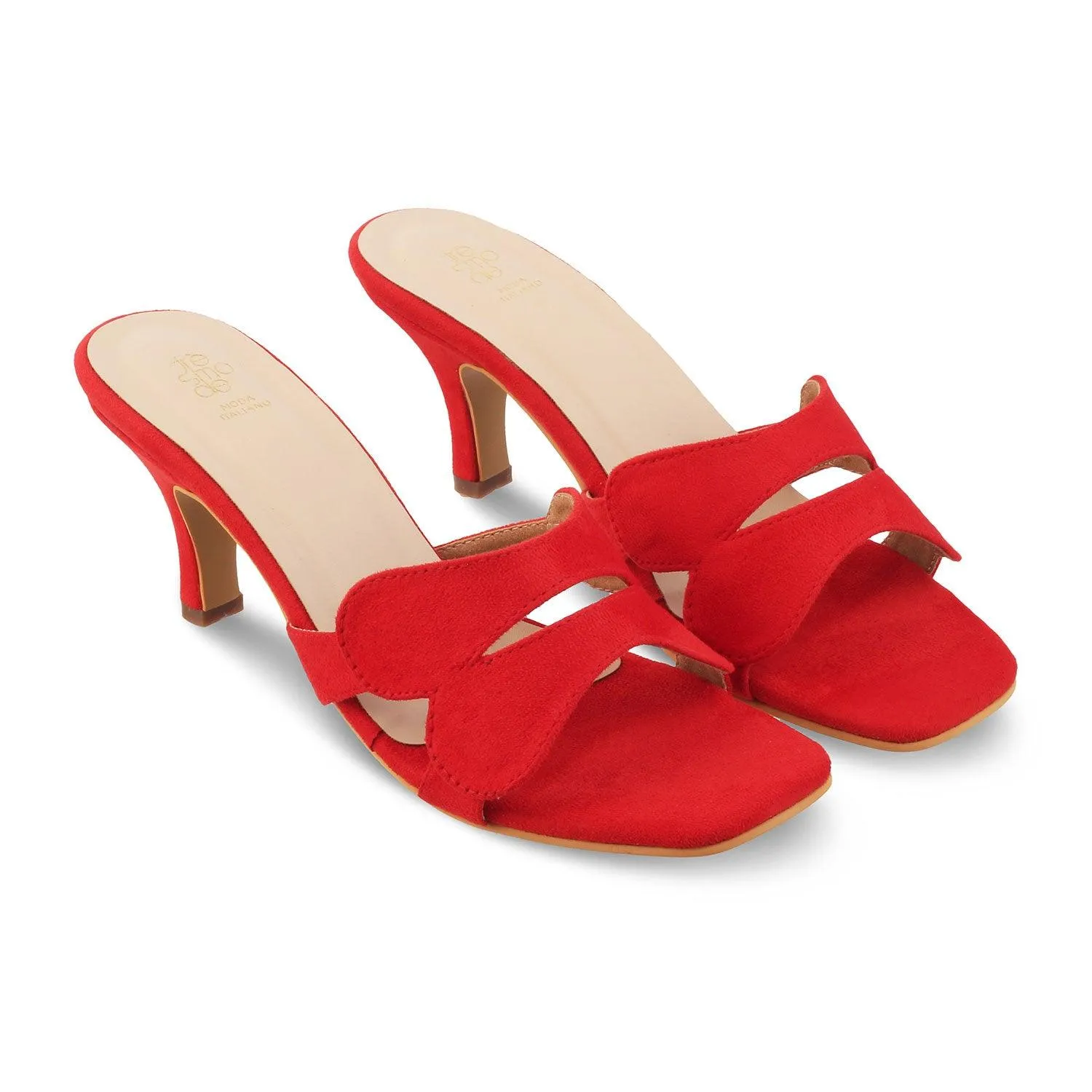 The Dance Red Women's Dress Heel Sandals Tresmode