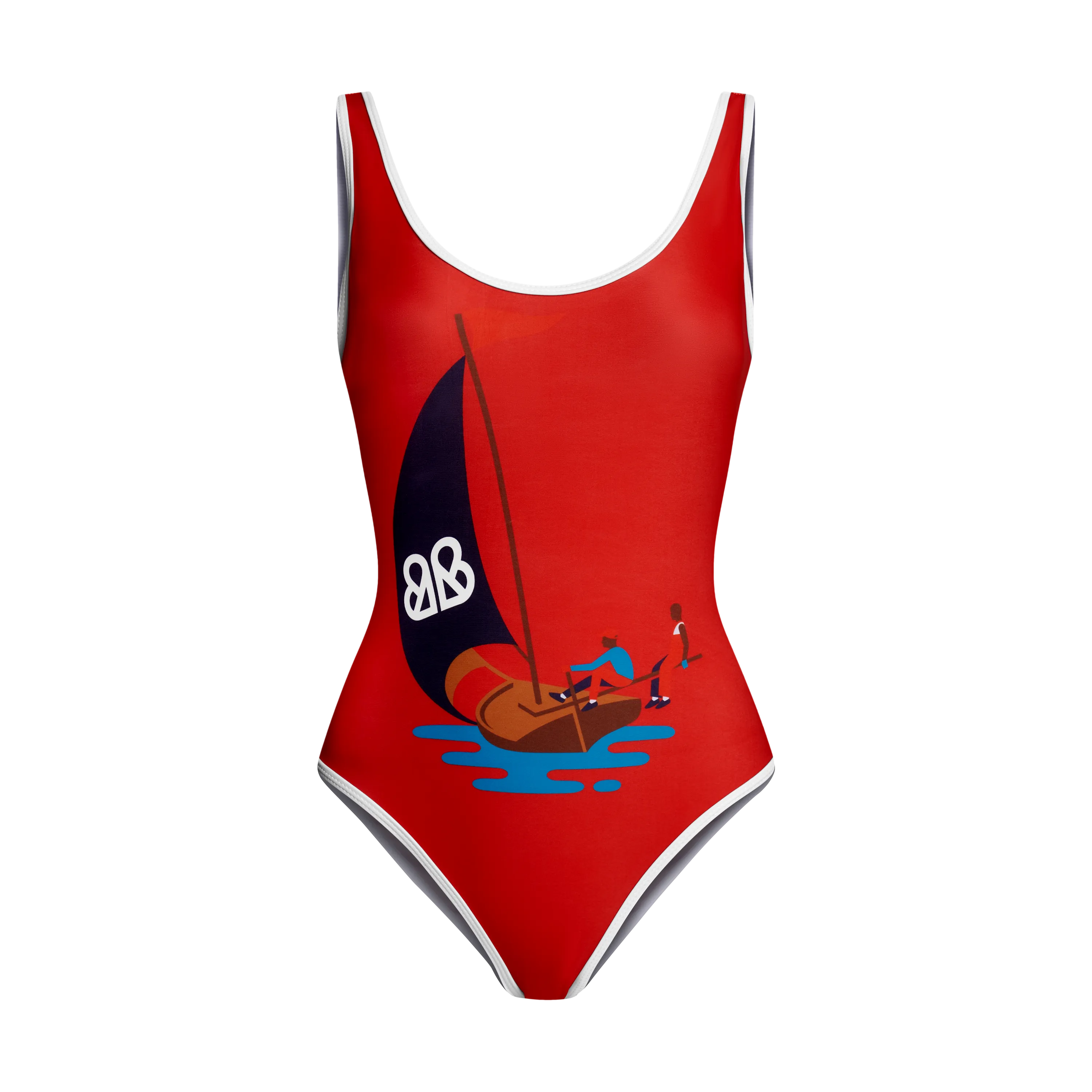 THE NAVIS SWIMSUIT-RED