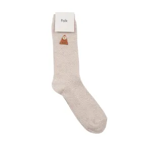 Waffle Socks Stone - LAST PIECE