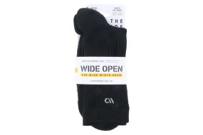 Wide Open Micro Crew Sock Black